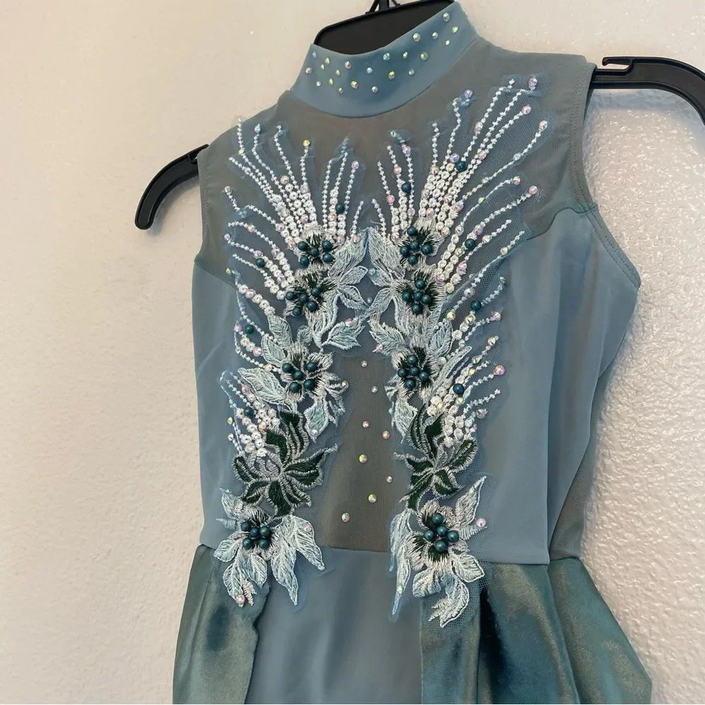 Revolution 10th House Dance Costume sage green HERA TH23102 lyrical LC child